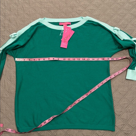 Lilly Pulitzer Green Women's Sweater Top. - Picture 6 of 10